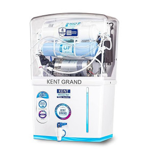 KENT Grand RO Water Purifier | 4 Years Free Service | RO + UV LED + UF + TDS Control | ISI Marked | Extra 1000 Off on Exchange | 8L Tank | 20 LPH Flow